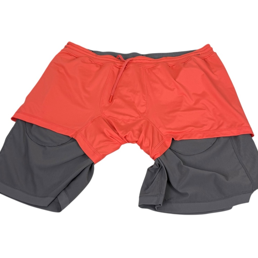 Bird Dogs Mens 2XL Shorts Long Boom For Your Boomstick Lined Gray Nylon EUC - Picture 8 of 9